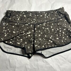 Smartwool Womens Running Shorts‎ Medium Gray Pattern Athletic Activewear Gym